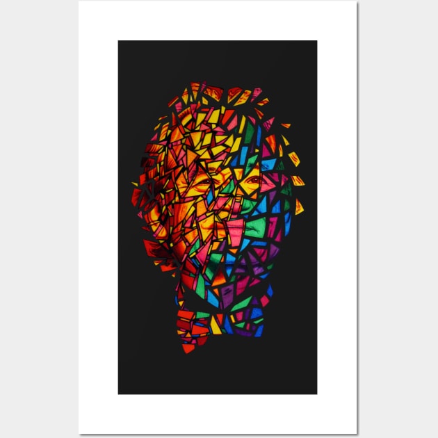 Bill Murray Stained Glass Mosaic Sharpie Marker Art Redbubble Wall Art by JustianMCink